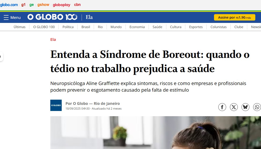 Entenda a Síndrome de Boreout: quando o tédio no trabalho prejudica a saúde