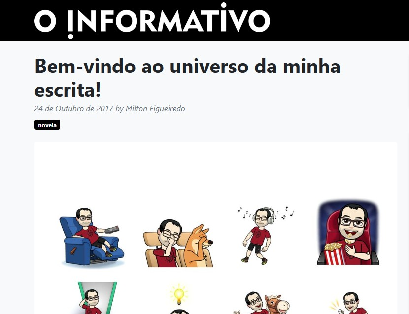 Bem-vindo ao universo da minha escrita!