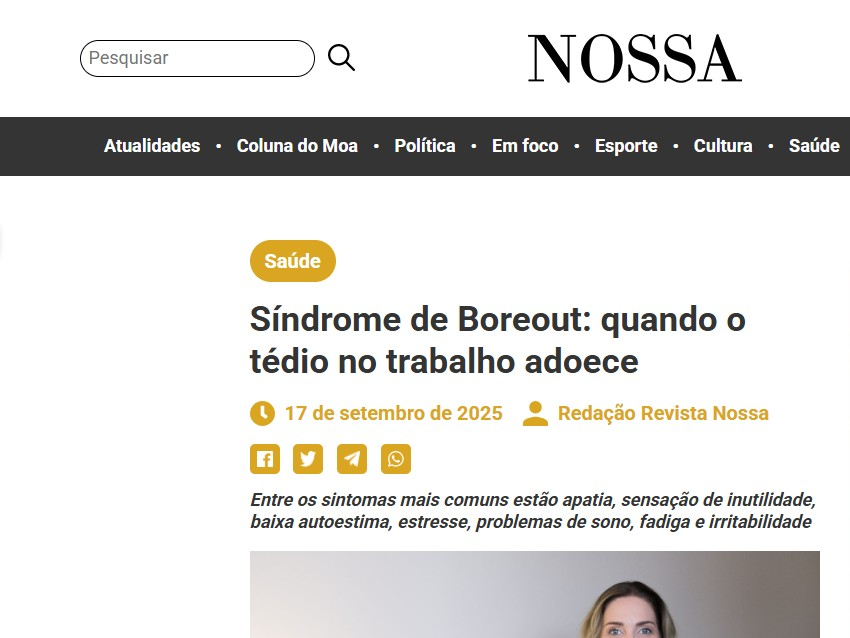 Síndrome de Boreout: quando o tédio no trabalho adoece